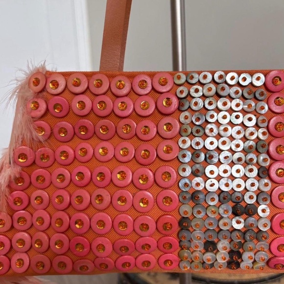 Stylish Pink Sequin Women's Bag - Picture 2 of 5